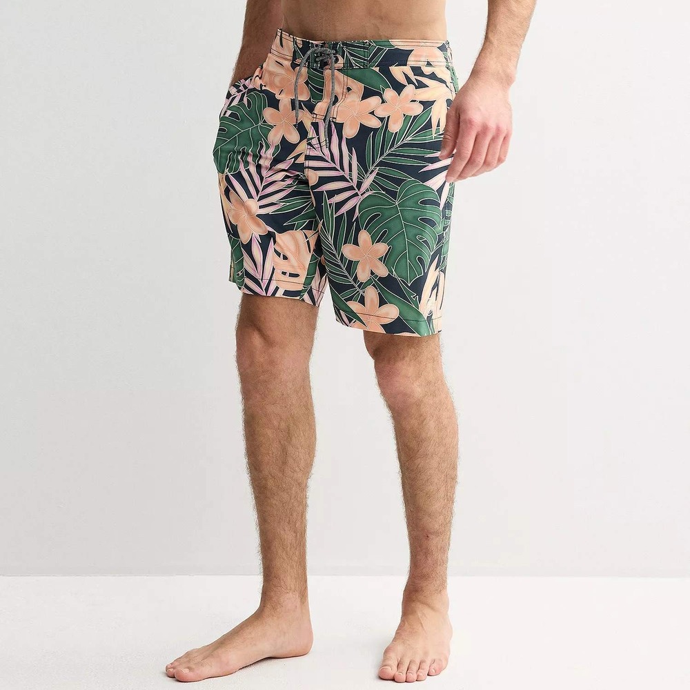 Trinity Coast Men's Tropical Floral Swim Trunks/ Board Shorts M‎